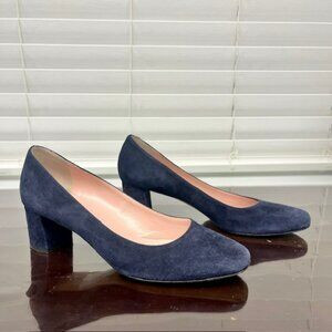 Kate Spade navy suede heels size 7.5